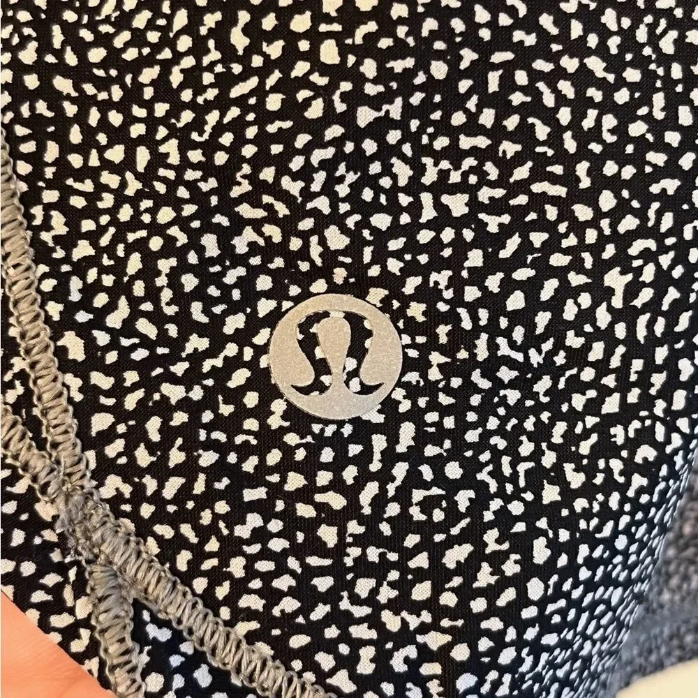 LULULEMON Sculpt Tank II Chakra Print Alpine White Black Mesh Women’s Size 0